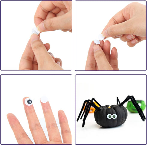 DECORA 6mm Round Wiggly Toy Eye with Self-adhesive 1000 Pieces...