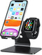 OMOTON Stand for Apple Watch - 2 in 1 Universal Desktop Stand Holder (Not Include Charger) for All iPhone 15 14 13 12 and Apple Watch Series 9/8/S...