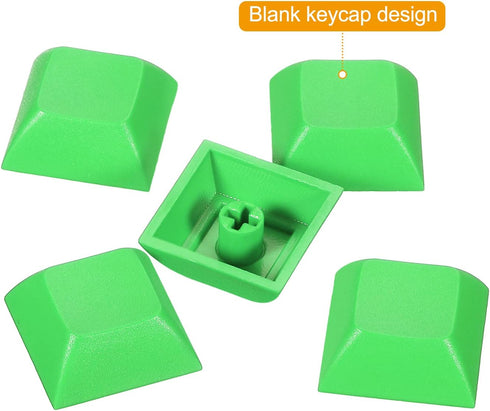PATIKIL 1U Blank Keycaps, 10 Pack Universal PBT Keyboard Replacement Accessories for MX Mechanical Keyboard, Green...