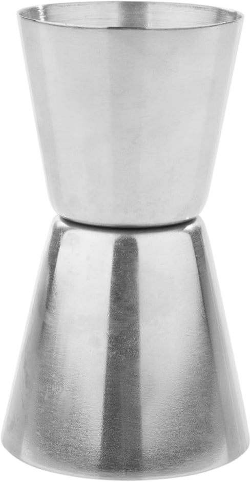 True Dual Double Jigger for Bartending, Stainless Steel Measured Jiggers, Cocktails, Mocktails, Barware, Home Bar Accessories, 1 oz & 0.75 oz Set ...