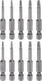 10pcs TA1.8-TA3.0 Triangle Screwdriver Bit 1/4" Hex Shank 2" Length Magnetic Tri-angle Screw Driver Power Tool...