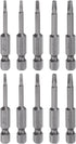 10pcs TA1.8-TA3.0 Triangle Screwdriver Bit 1/4" Hex Shank 2" Length Magnetic Tri-angle Screw Driver Power Tool...