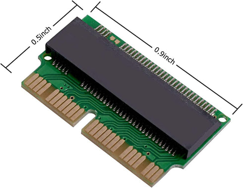 M.2 NVME SSD Convert Adapter, 12+16pin M.2 NGFF M-Key SSD Convert Card for MacBook Air Pro Retina Mid 2013 2014 2015 2016 2017, NVME AHCI SSD Upgr...