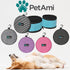 PetAmi Collapsible Dog Food Water Bowls, 2 Travel Bowls Kit, Portable Pet Dish No Spill, Foldable Lightweight BPA Free Leakproof, Camping Hunting ...