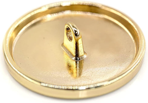 20 pcs Electroplating Golden Circles Enamel Black Heart Sewing Metal Shank Coat Buttons -23mm -7/8"...