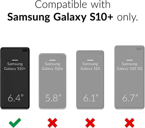 oakxco Designed for Samsung Galaxy S10 Plus Phone Case Liquid Silicone Grip, Cute Thin Slim Soft Rubber TPU Plain Smooth Gel Cover for Women Girl ...