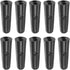 10pcs Umbrella Tail Beads 2.9mm Hole Dia 23.5mm Length PP Plastic Umbrella Bone Cover for Folding Umbrella Cover Parts, Black...