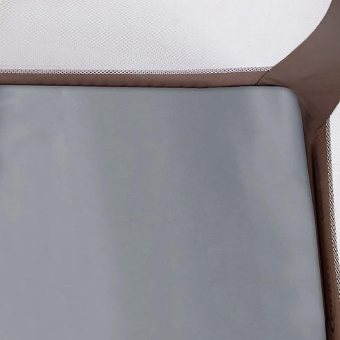 Satin Pack and Play Sheet Fitted, 2 Pack Portable Playard | Mini Crib Sheets, Ultra Soft Satin Microfiber Graco Pack N Play Sheets, Grey & Navy, P...