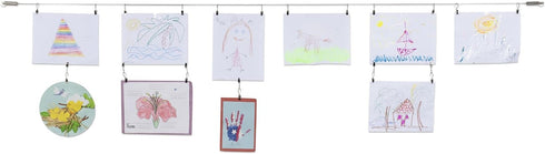 Wallniture Curtain Drape Wire Rod Set for Tapestry, Kids Crafts, Wall Decor Picture Hanging Kit...