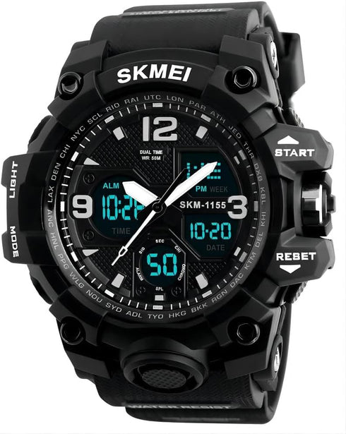 Men's Watches Sports Outdoor Waterproof Military Tactical Watch Date Multi Function LED Alarm Stopwatch Watches for Men...