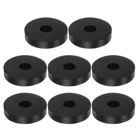 8pcs Rubber Spacer 2 Inch OD 0.55 Inch ID 0.4 Inch Thick Neoprene Round Anti Vibration Isolation Pads Isolator Rubber Washers Bushings for Home Ca...