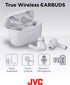 JVC Ultra Compact True Wireless Earbuds Headphones, Total 12 Hour Battery Life, Sound with 13mm Driver, USB-C Connection - HAB5TW (White)...