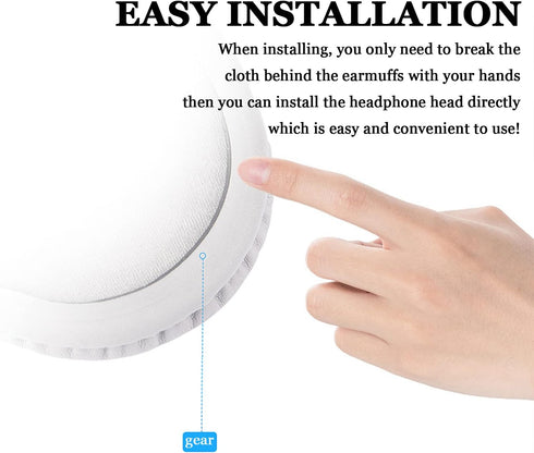 Replacement Ear Pads Compatible with ATH-SR30BT Headphone, Over-Ear Headphones Ear Pads, Protein Leather Ear Pads Repair Parts(Black)...