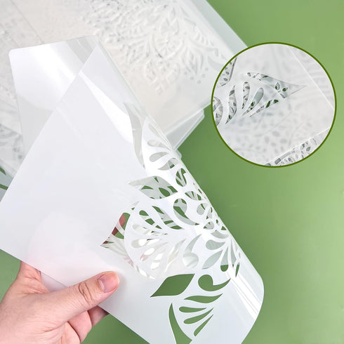 12 Pcs Sacred Geometry Stencils, Hamsa Hand Torus Om Sacred Lotus Moon Mandala Zen Stencils Flower of Life Yoga Spiritual Stencils Meditation Temp...