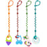 Toy Straps for Baby, Adjustable Toy Holder for Stroller Accessories, Silicone Baby Tether Pacifier Clip, No Throw Baby Travel Essential Leash for ...