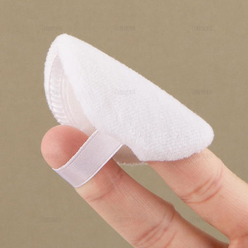 AUEAR, 10 Pack Powder Puffs Washable Pure Cotton Round Makeup Pads 2.36 Inch Cosmetic Face Powder Puff with Ribbon for Loose Foundation (White)...