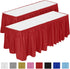 DecorRack 2 Pack Table Skirts, 29 in x 14 ft Each, Multi Pack -BPA Free- Plastic Tableskirt, Disposable, Reusable, Rectangular Tablecloth Skirt, R...