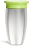 Munchkin Stainless Steel Sippy Cups for Toddlers 1-3, Spill Proof Miracle 360 Cup, Insulated, 10 Ounce, Green...