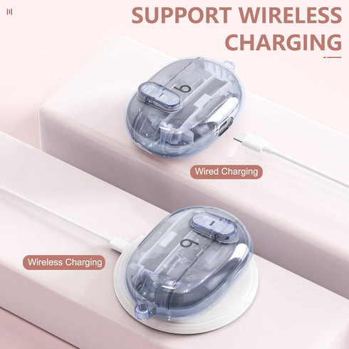 Clear Case for New Beats Studio Buds + (2023) / Beats Studio Buds (2021), Secure Lock Beats Studio Buds Plus Case Cover, Shockproof Wireless Earbu...
