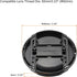 PATIKIL Camera Lens Cap, 4 Pack Center Pinch Front Lens Cover with Cap String/Microfiber Cleaning Cloth for 82mm Thread Universal DSLR Lenses for ...