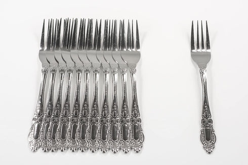DecorRack 12pcs Dinner Forks, Stainless Steel, 7.5 inches, Flatware, Dishwasher Safe...