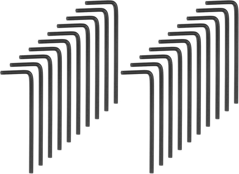 20pcs Hex Key Wrench 5/64" L-Shape Hexagon SAE Wrenches Chrome Vanadium Steel Repairing Tool for Home Repair, Black...