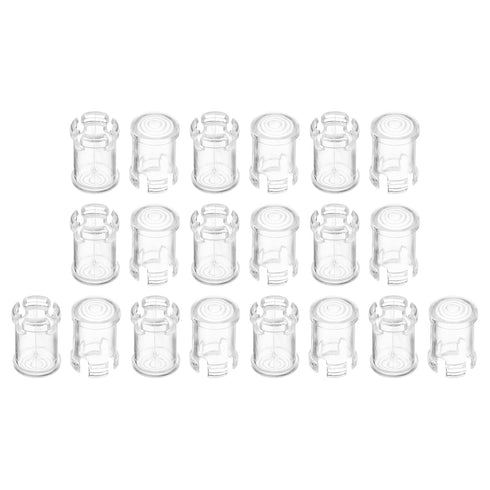 PATIKIL 5mm Emitting Diode Holder, 20 Pack LED Holder Clip Mounting Bracket Socket Cap for Lamp Bulb Bezel Mount Panel LED Display, Transparent...