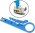 E-outstanding Mini Wire Stripper 3PCS Portable Crimping Tool UTP STP Network Cable Cutter Impact Punch Down Tool for Keystone Jack RJ45 Ethernet M...