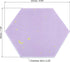 PATIKIL Hexagon Felt Board Tiles, 4 Pack Self Adhesive Moon Wall Pin Bulletin Board with Push Pins for Photos Memos Home Office Decor, Purple...