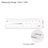 2pcs Film Flexible Ruler 4 Inch 0.1mm Scale PET Plastic Folding Straight Ruler Calibration Soft Ruler Measuring Tool for Factory, Transparent...