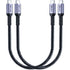 1FT USB 4 Cable 2 Packs, 240W USB C to USB C Cable, 40Gbps High Speed Data Transfer and Single 8K or Dual 4K Display Video Output Compatible with ...