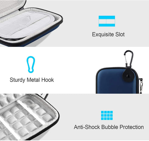 Lacdo Hard Drive Carrying Case for Western Digital WD Elements/WD My Passport/WD My Passport Ultra Portable External Hard Drive HDD 1TB 2TB 4TB 5T...