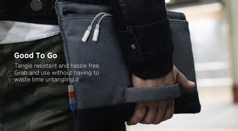 DUKABEL Headphone Splitter, AUX Splitter Cable for Headset Knitted 3.5mm Splitter 2-Way Audio Splitter Stereo Audio Y Cable Produces Equal Audio O...