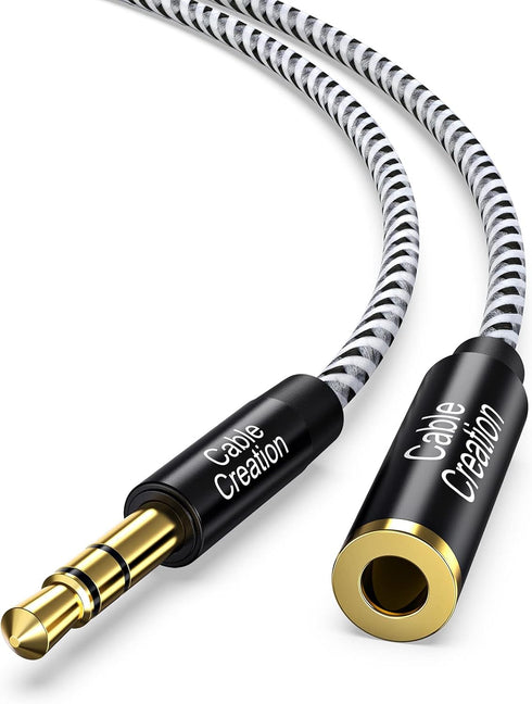 3.5mm Headphone Extension Cable, CableCreation 3.5mm Male to Female Stereo Audio Cable for Phones, Headphones, Speakers, Tablets, PCs, MP3 Players...