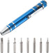8 in 1 Mini Pocket Pen Screwdriver Set CR-V Multi-Function Small Magnetic Screw Driver with Phillips and Flat Head Bits for Computer Eyeglasses, B...