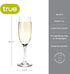 True Cuvée Crystal Champagne Flutes Set of 4, Stemmed Champagne Glasses, Sparkling Champagne Flutes Glass, Mimosa Glasses, Wine & Champagne Glasse...