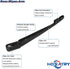 Rear Wiper Arm Blade Set for Honda CRV 2007-2011, for Acura MDX 2007-2020, for Nissan Murano 2009-2010, for INFINITI EX35 EX37 QX50 QX70 2008-2017...