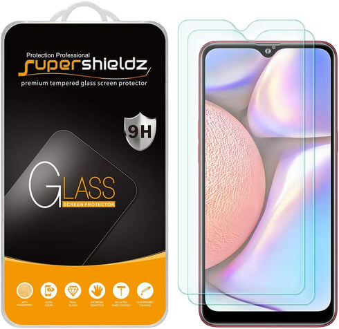 Supershieldz (2 Pack) Designed for Samsung Galaxy A10s Tempered Glass Screen Protector, Anti Scratch, Bubble Free...