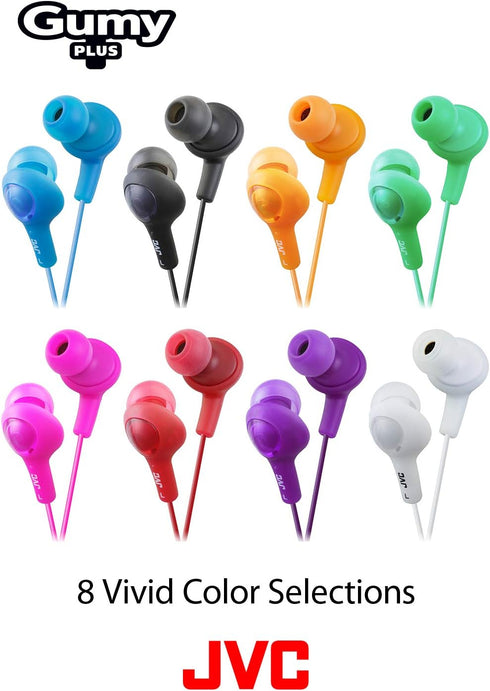 JVC HAFX5A Gumy Plus Inner Ear Headphones (Blue)...
