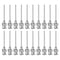 20pcs 17Gauge Stainless Steel Dispensing Needles, 1" All Metal Glue Needle Tube Blunt Tips Luer Lock for Thick Liquids, Ink, Glue, Lab Use...