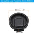 PATIKIL 28mm Lens Cap, 4 Pack Sides Pinch Snap Camera Lens Cover for Front Lens with Cloth, Suitable for 28mm Thread Universal DSLR Lenses, Black ...