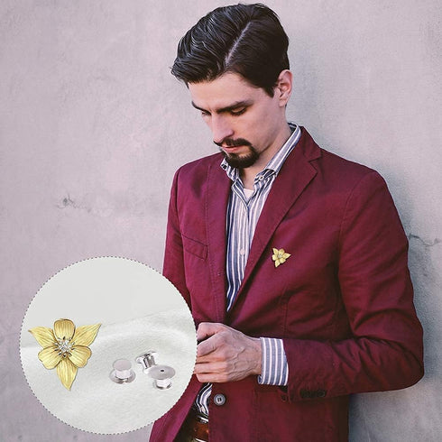 55 Pieces Metal Pin Backs Locking Pin Keepers Locking Clasp...