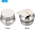 PATIKIL 2" x 1.8" Palette Cups, Paint Pot Container Cup with Lid and Clip Stainless Steel for Oil Painting, Silver...