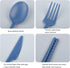 Reusable Utensils Set with Case, Eco-Friendly Bpa Free Plastic Travel Utensils, 1 Sets Plastic Spoons and Forks Set Plastic Cutlery Set for Lunch ...