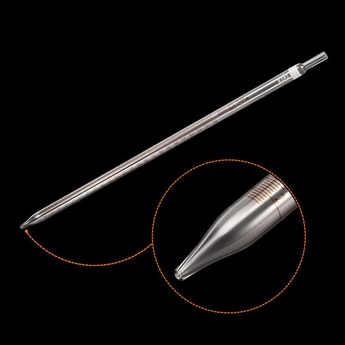 PATIKIL Graduated Dropper Pipettes, 1 Pcs 25ml Reusable Borosilicate Glass Pipette for Transfer Liquid for Laboratory, Chemistry, Clear...