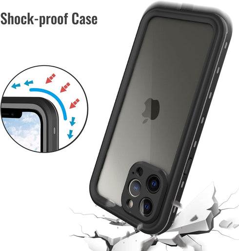 iPhone 13 Pro Case, Waterproof & Shockproof Phone Case, Full Protection, IP68, 6.1 Inch, Black......