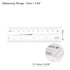 2pcs Film Flexible Ruler 4 Inch 0.1mm Scale PET Plastic Covered Folding Straight Ruler Calibration Soft Ruler Measuring Tool for Factory, Transpar...