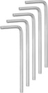 5pcs Hex Key Wrench 3mm L-Shape Hexagon Metric Wrenches Chrome Vanadium Steel Repairing Tool for Home Repair, Silver Tone...