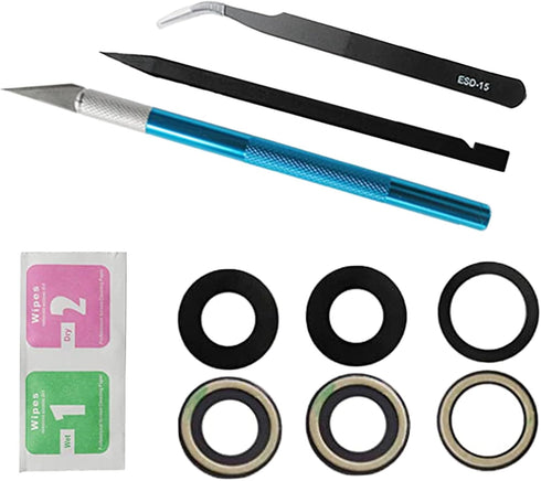 3 Pcs(1 Set) Sapphire Rear Back Camera Glass Lens Replacement for iPhone 12 Pro with Preinstalled Adhesive and Repair Tool Kits......