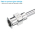 PATIKIL 12Ga x 5.9 Inch Stainless Steel Dispensing Needle Tips, 12Pcs Metal Glue Needle Tube Blunt Tips Luer Lock for Thick Glue Ink Lab, Silver...